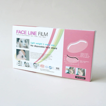 Mască transparentă de unică folosință pentru coafură – design curbat, acoperire a feței și protecție a ochilor