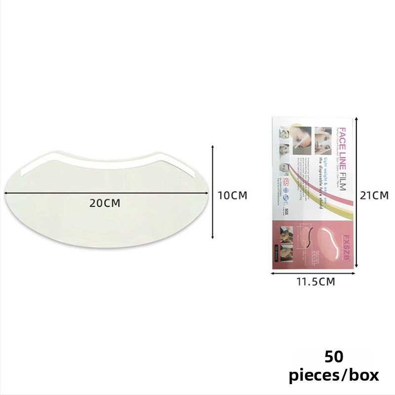 M formas bangs uzlīmes – vienreizējās, caurspīdīgas, matu krāsošanai, izliektā pieres aizsardzība