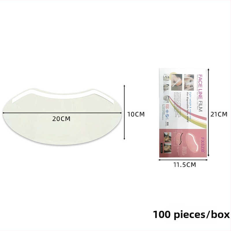 M formas bangs uzlīmes – vienreizējās, caurspīdīgas, matu krāsošanai, izliektā pieres aizsardzība