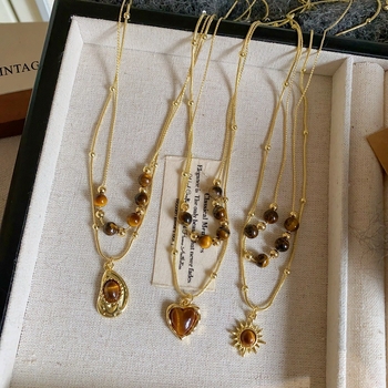 Верижка с геометрична висулка от сплав, Star Flash, стандартна верижка, за жени