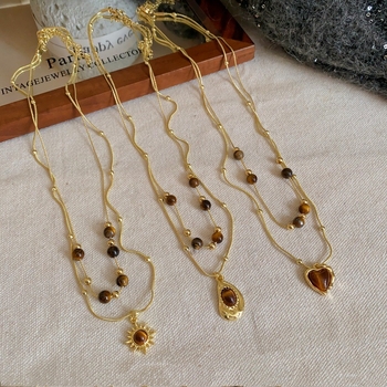 Верижка с геометрична висулка от сплав, Star Flash, стандартна верижка, за жени