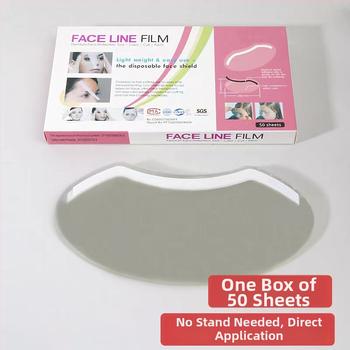 Vienreizējās lietošanas caurspīdīga sejas maska ar izliektu formu matu griezumiem — acu aizsardzība krāsošanas laikā