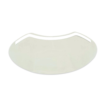 Bandă autocolantă pentru franjuri în formă de M, de unică folosință, transparente, design curbat, dimensiune 11,5×21 cm