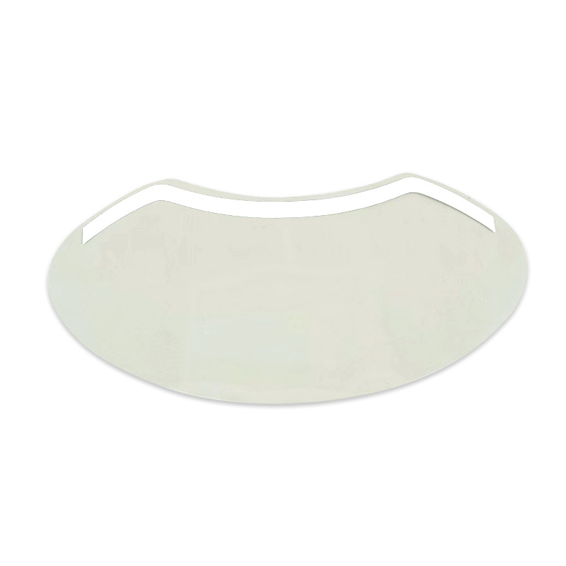 Bandă autocolantă pentru franjuri în formă de M, de unică folosință, transparente, design curbat, dimensiune 11,5×21 cm