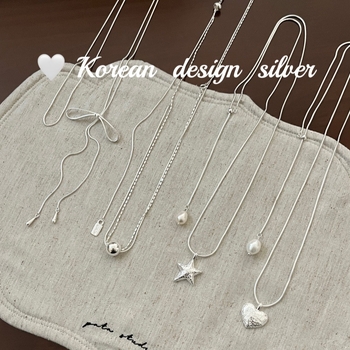 Колие със звездна висулка от 925 сребро на змийска верига Hyosom