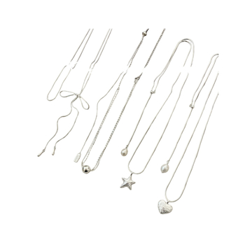 Колие със звездна висулка от 925 сребро на змийска верига Hyosom