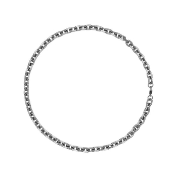 Огърлица от неръждаема стомана с кръстосана верига, ръчна изработка, U-образна форма, унисекс, неутрален стил, тегло 20 g