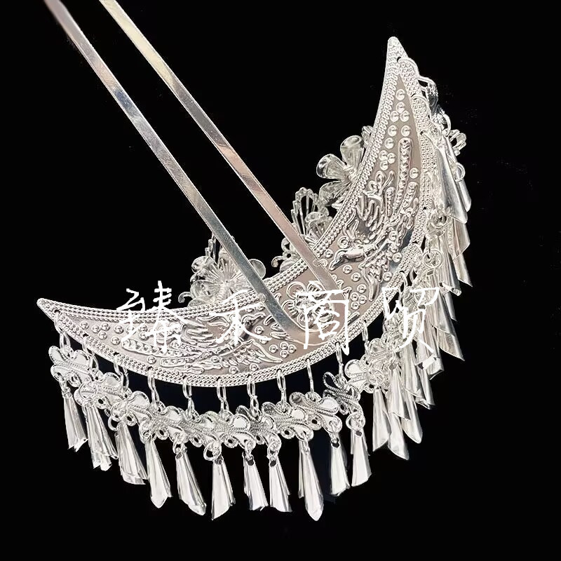 Украса за глава с етнически стил, метален материал, форма: ресни, електроплакиране (Материал: метал; Стил: етнически; Форма: ресни; Обработка: електроплакиране; Година на пускане: пролет 2025)