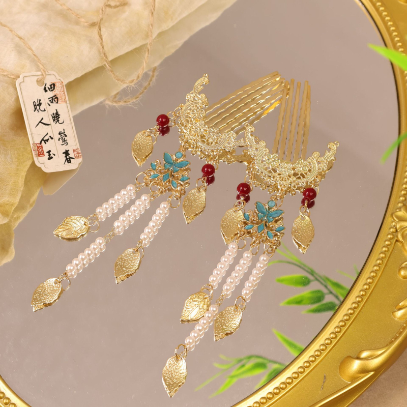 Peaehis — metall, antiikne stiil, naistele, lipsukujuline kuju, käsitöö