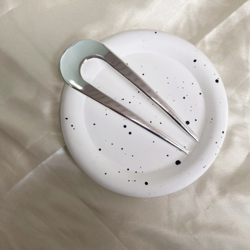 Juuksepihv tsinka sulamist, lihtne naiselik stiil, U-kujuline disain, juukseaksessuaar, sobib pulmade ja festivalide jaoks