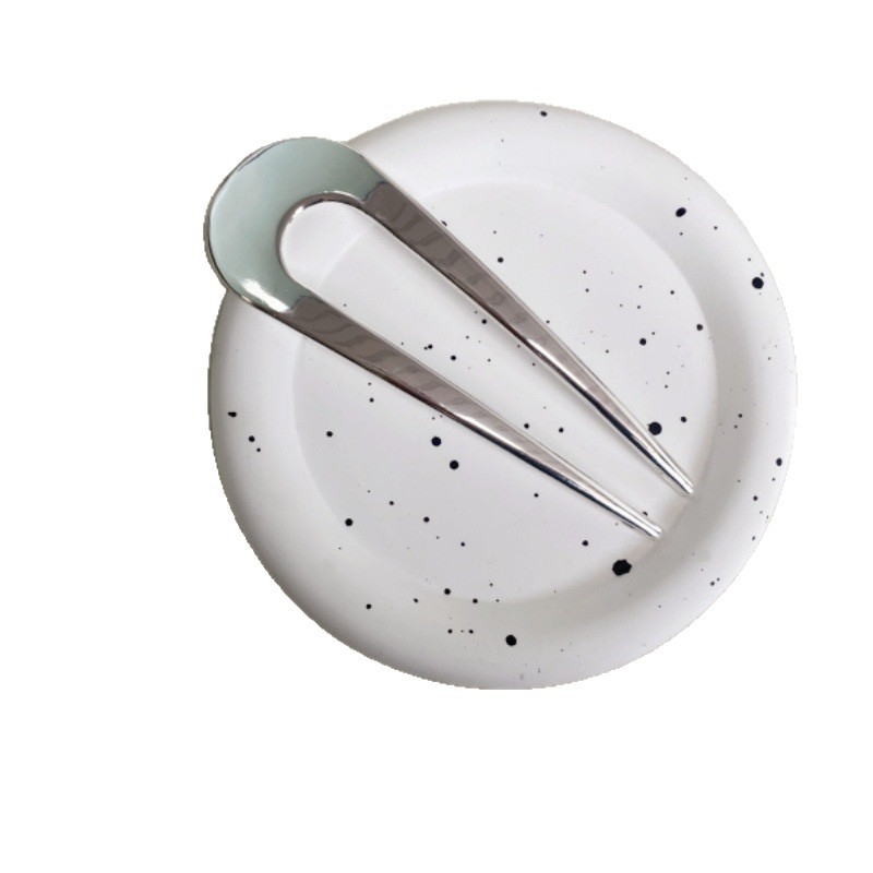 Juuksepihv tsinka sulamist, lihtne naiselik stiil, U-kujuline disain, juukseaksessuaar, sobib pulmade ja festivalide jaoks