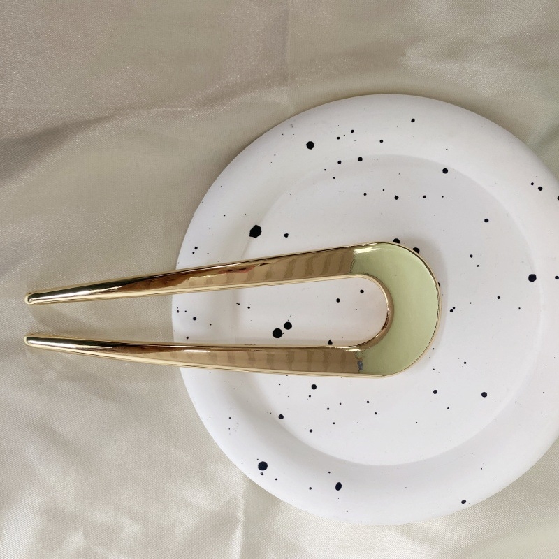 Juuksepihv tsinka sulamist, lihtne naiselik stiil, U-kujuline disain, juukseaksessuaar, sobib pulmade ja festivalide jaoks