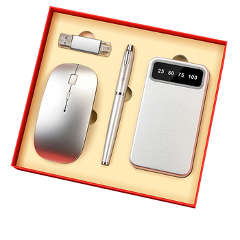 Visokokvalitetni paket tipkovnice i miša za poslovne darove, metalna konstrukcija, prilagođeni logotip, pakiranje u kutiji za darove
