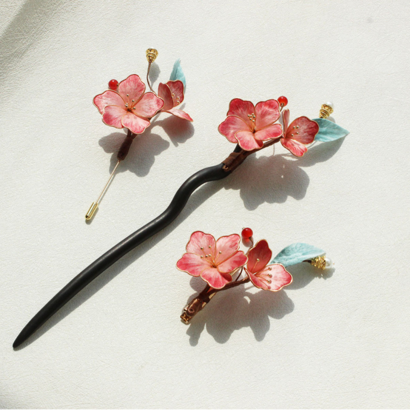 Selyem virágos hajtű, ősi stílus, Jilin eredet, 2025 tavasz