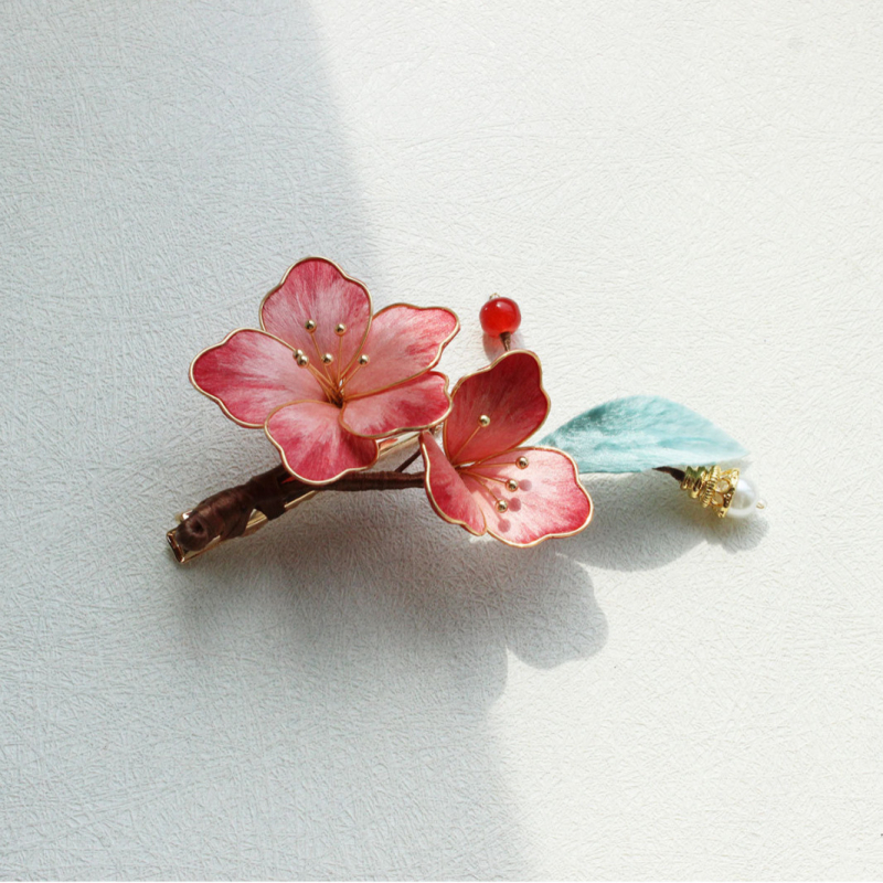 Selyem virágos hajtű, ősi stílus, Jilin eredet, 2025 tavasz