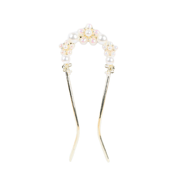 Aluminijska igla za kosu u U obliku, novi kineski stil, elektroplatirani završetak, dodatak za kosu