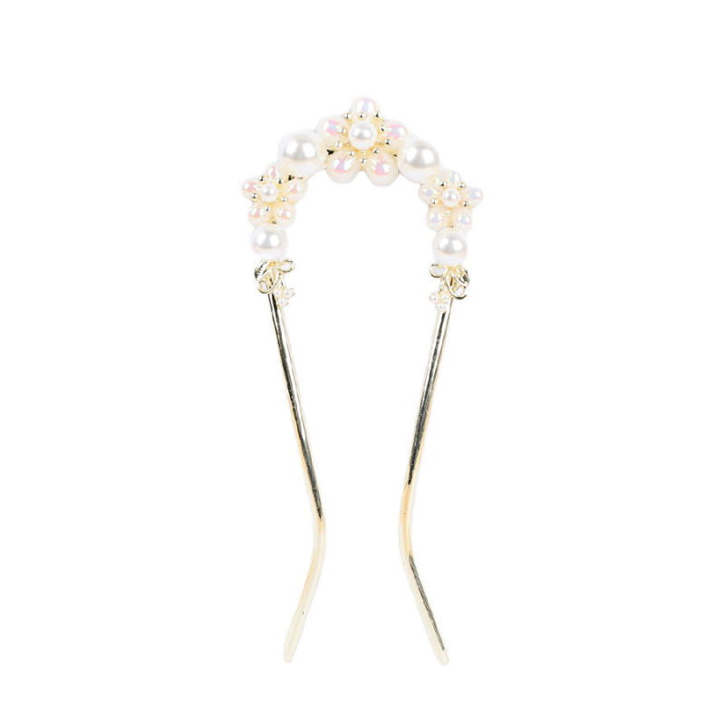 Aluminijska igla za kosu u U obliku, novi kineski stil, elektroplatirani završetak, dodatak za kosu