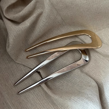 Metalna ukosnica za kosu u U obliku, retro stil, ručna izrada, prilagodljivo
