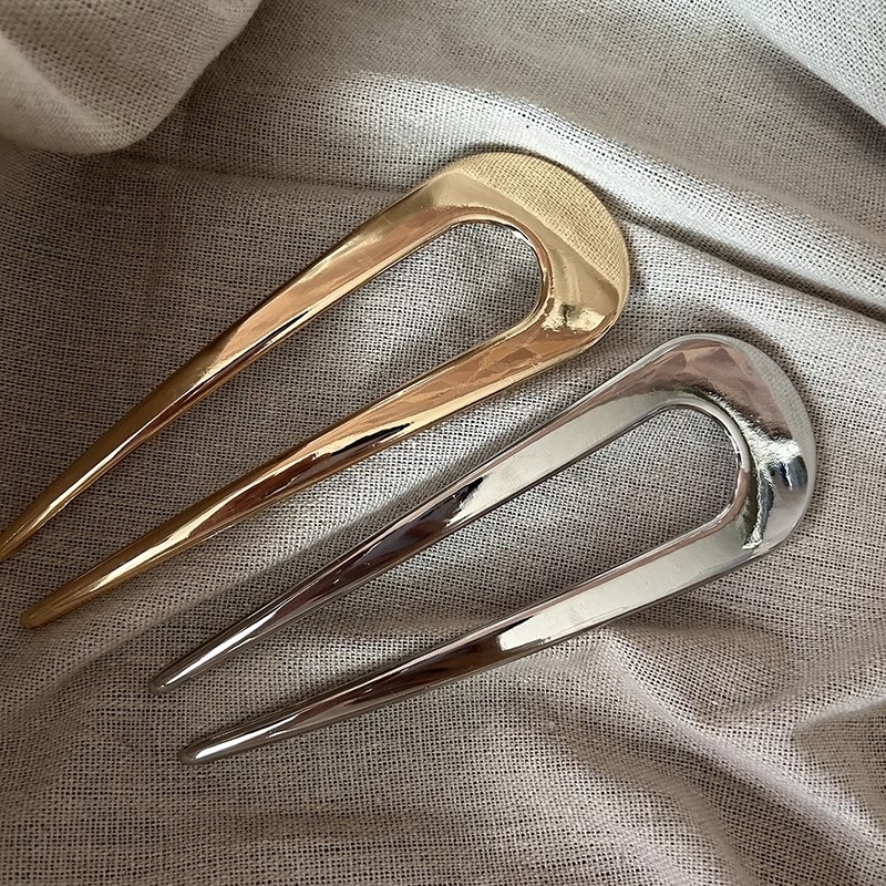 Metalna ukosnica za kosu u U obliku, retro stil, ručna izrada, prilagodljivo