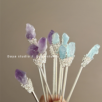 Metalo plaukų segtukas, antiikinio stiliaus, geometrinė forma, elektroplakavimo danga