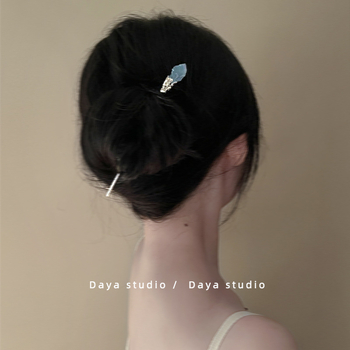 Metalo plaukų segtukas, antiikinio stiliaus, geometrinė forma, elektroplakavimo danga