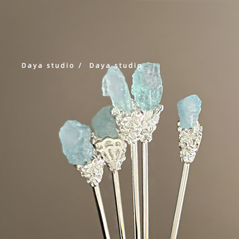 Metalo plaukų segtukas, antiikinio stiliaus, geometrinė forma, elektroplakavimo danga