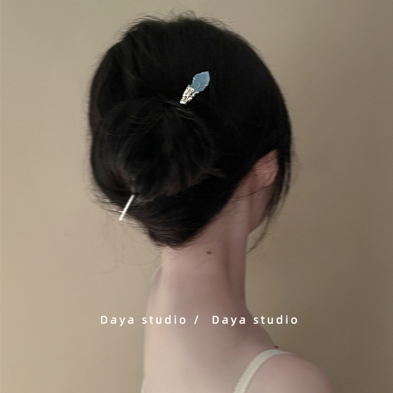 Metalo plaukų segtukas, antiikinio stiliaus, geometrinė forma, elektroplakavimo danga