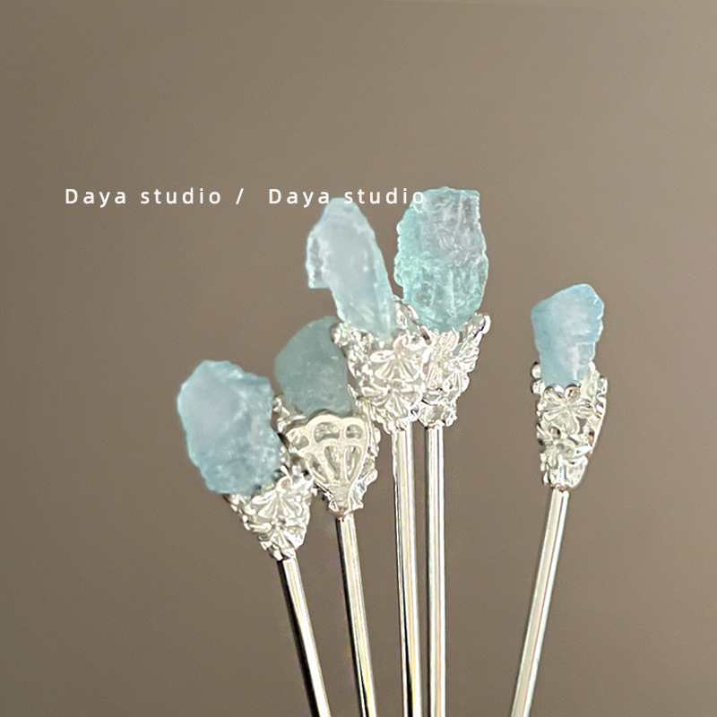 Metalo plaukų segtukas, antiikinio stiliaus, geometrinė forma, elektroplakavimo danga