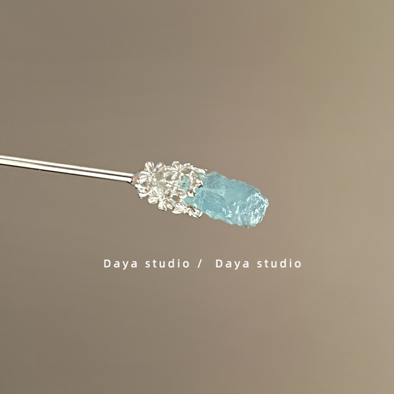 Metalo plaukų segtukas, antiikinio stiliaus, geometrinė forma, elektroplakavimo danga