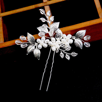 Nuotakos plaukų aksesuarai: perlo ir kristalų žiedų segtukai, japonų-korejiečių stiliaus, vestuvėms, pritaikoma