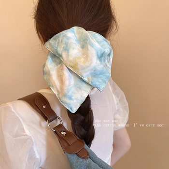 Elastic de păr cu fundă mare, din material textil, execuție fină, stil coreean, brand Youcheng