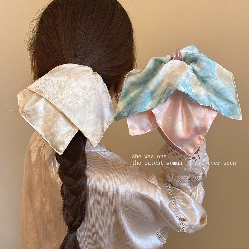 Elastic de păr cu fundă mare, din material textil, execuție fină, stil coreean, brand Youcheng