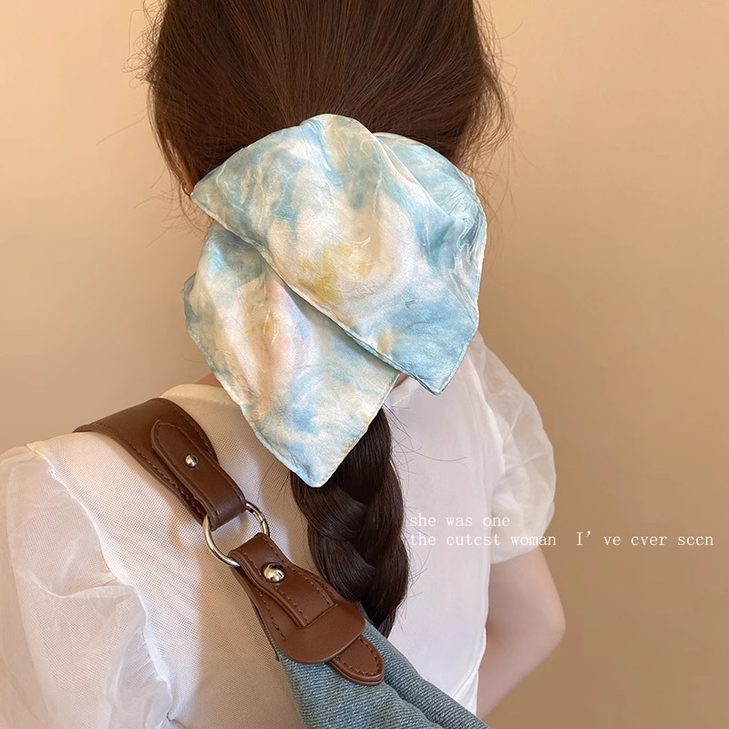 Elastic de păr cu fundă mare, din material textil, execuție fină, stil coreean, brand Youcheng