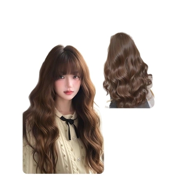 Extensii de păr pentru femei - volum, cu o coroană pufoasă și păr buclat în valuri de apă (Material păr: mătase proteică; Tehnologie de procesare: mecanism; Nu se vopsește și nu se perm; Tip păr: volum)