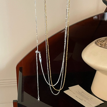 Colier din argint 925, lanț răsucit, design geometric, stil lux lejer