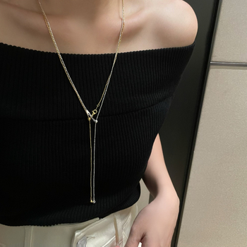 Colier din argint 925, lanț răsucit, design geometric, stil lux lejer