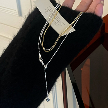 Colier din argint 925, lanț răsucit, design geometric, stil lux lejer