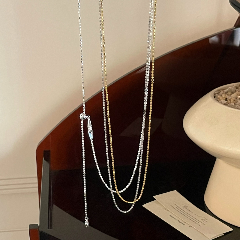 Colier din argint 925, lanț răsucit, design geometric, stil lux lejer