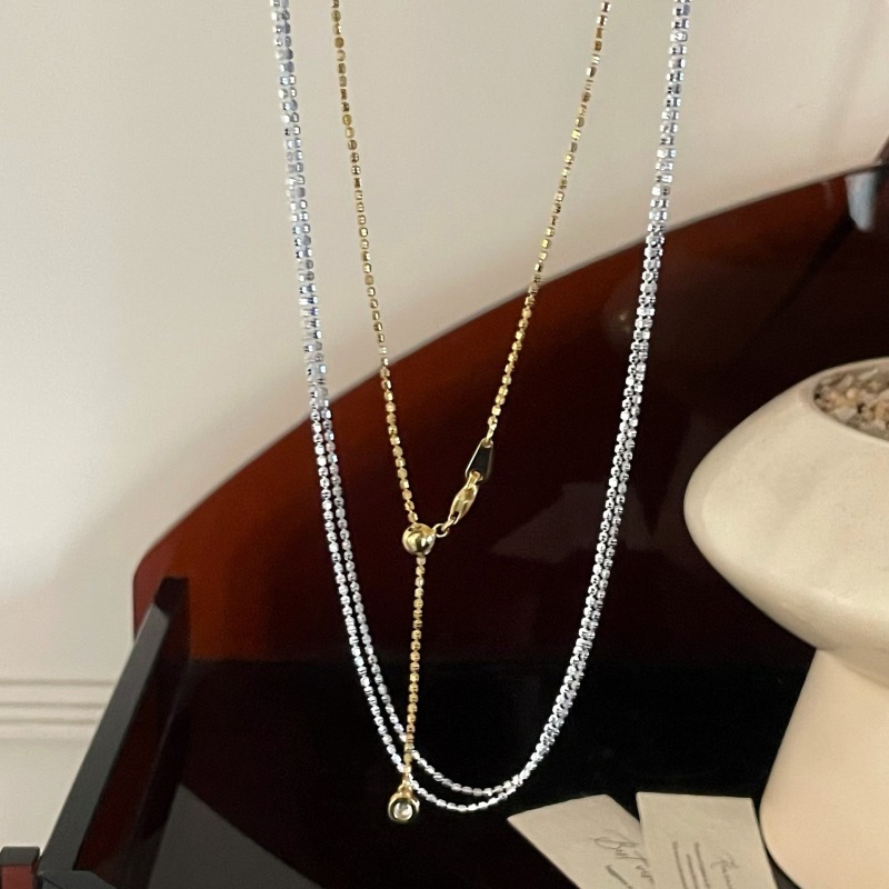 Colier din argint 925, lanț răsucit, design geometric, stil lux lejer