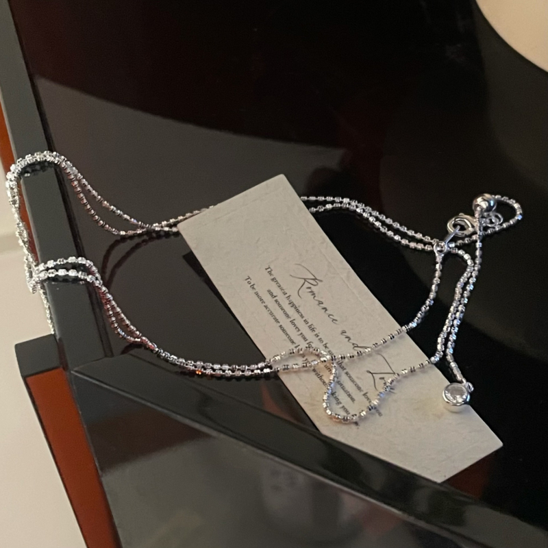 Colier din argint 925, lanț răsucit, design geometric, stil lux lejer