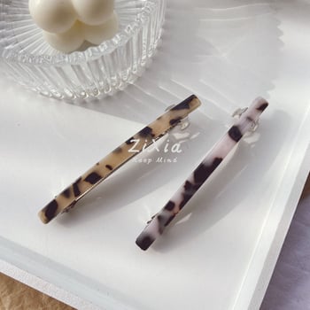 Geometrijska štipalj za kosu s uzorkom školjke, minimalistički stil, dodatak inspiriran Chanel