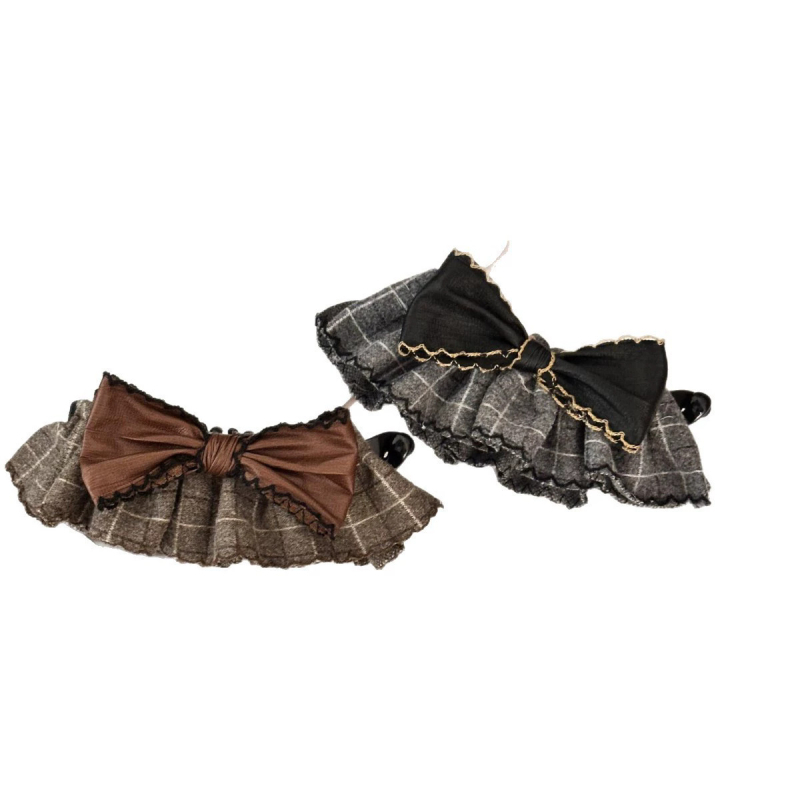 Clip de păr banană, material textil, lucrat manual, stil feminin coreean, tip clip: banană, fără inserții