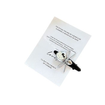 Clip de păr din plastic, lucrat manual, cu motiv pisică-inimă, clip duckbill, stil drăguț și proaspăt, pentru femei