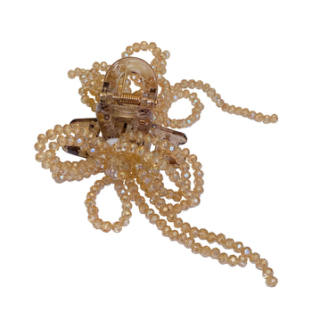 Женски клип за коса - ръчно изработен, пластмасов/смола, захват Gripper, пролет 2025, стил свеж и сладък