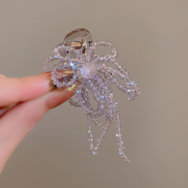 Женски клип за коса - ръчно изработен, пластмасов/смола, захват Gripper, пролет 2025, стил свеж и сладък