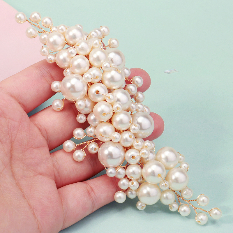 Ručni rad rhinestone kosu češalj, valovit oblik, za nevjeste