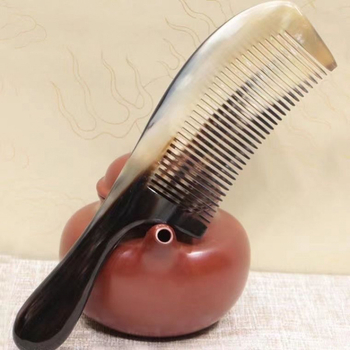 Χτενάκι μαλλιών από φυσικό κέρας, παχύτερος σχεδιασμός, για μακριά μαλλιά γυναικών; οικιακή χρήση; μασάζ κεφαλής και θεραπεία με μεσημβρινούς για άνδρες