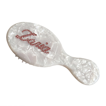 Χτένα μαλλιών με διαμάντι επένδυση σε ακρυτικό φύλλο, γεωμετρικό σχήμα, γλυκό στυλ/ζευγάρι, επεξεργασία με διαμάντι, ατομικά συσκευασμένο