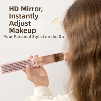 Χτένα κομμωτικής, αναδιπλούμενη με καθρέφτη και φορητό μασάζ, πλαστικό, εξουσιοδοτημένη ιδιωτικής ετικέτας μάρκα