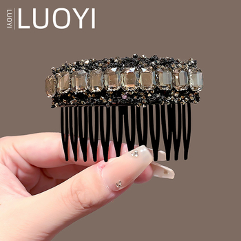 Χτένα μαλλιών με στρας, κορεατικού στυλ, με αντιολισθητικά δόντια, γυναικείο αξεσουάρ για οργάνωση μαλλιών — καλοκαίρι 2025